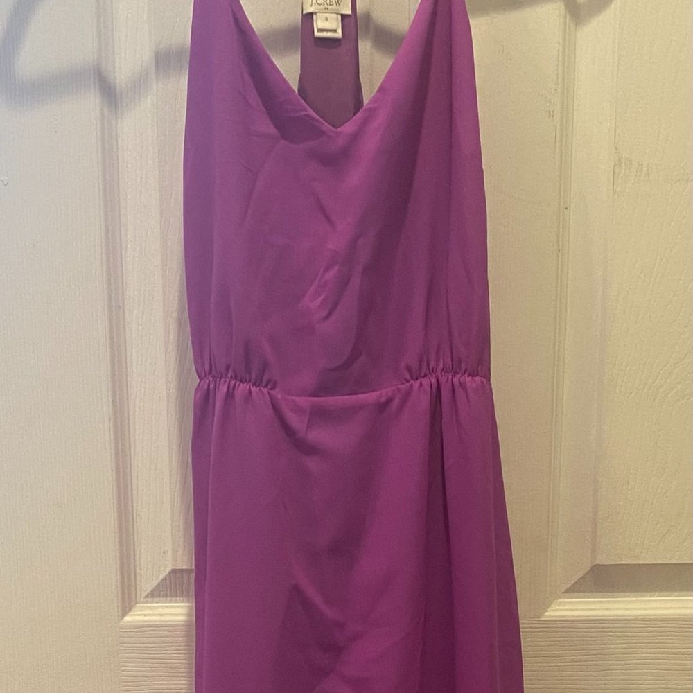J. Crew Women's Purple Racerback Maxi Dress Size 8 #388